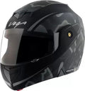 VEGA Crux Dx Fighter Dull Black Grey Flip Up Helmet