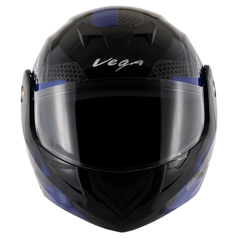 VEGA Crux Dx Flex Black Blue Full Face Helmet