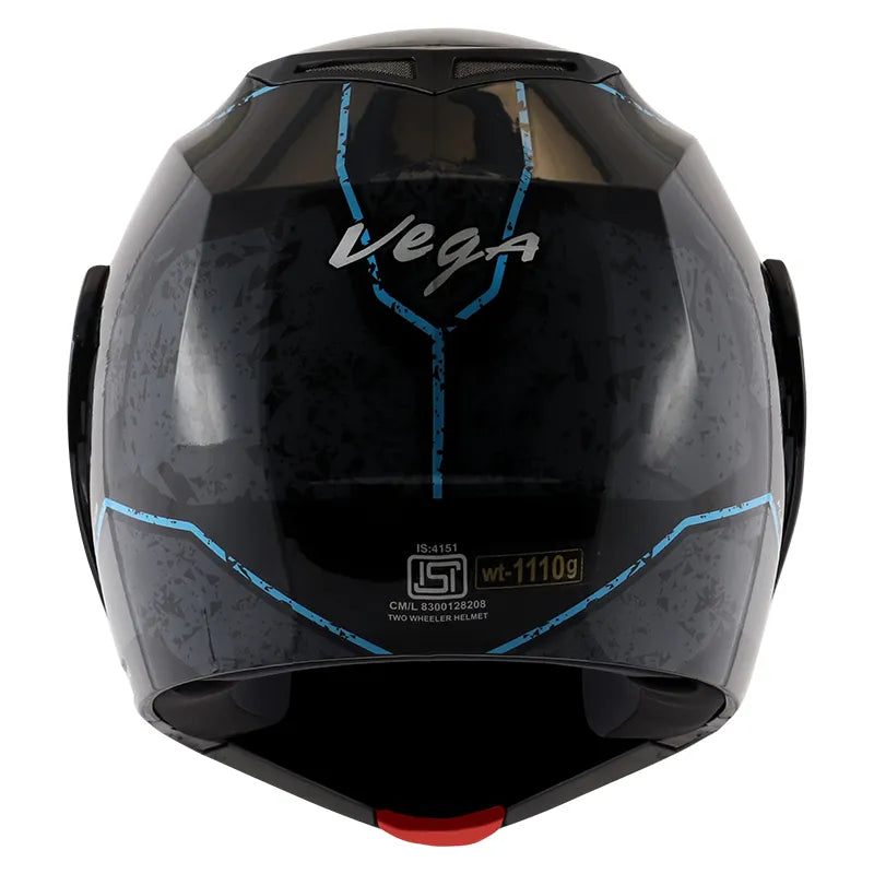 VEGA Crux Dx Victor Black Grey Full Face Helmet