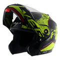VEGA Crux Dx Victor Black Neon Yellow Full Face Helmet