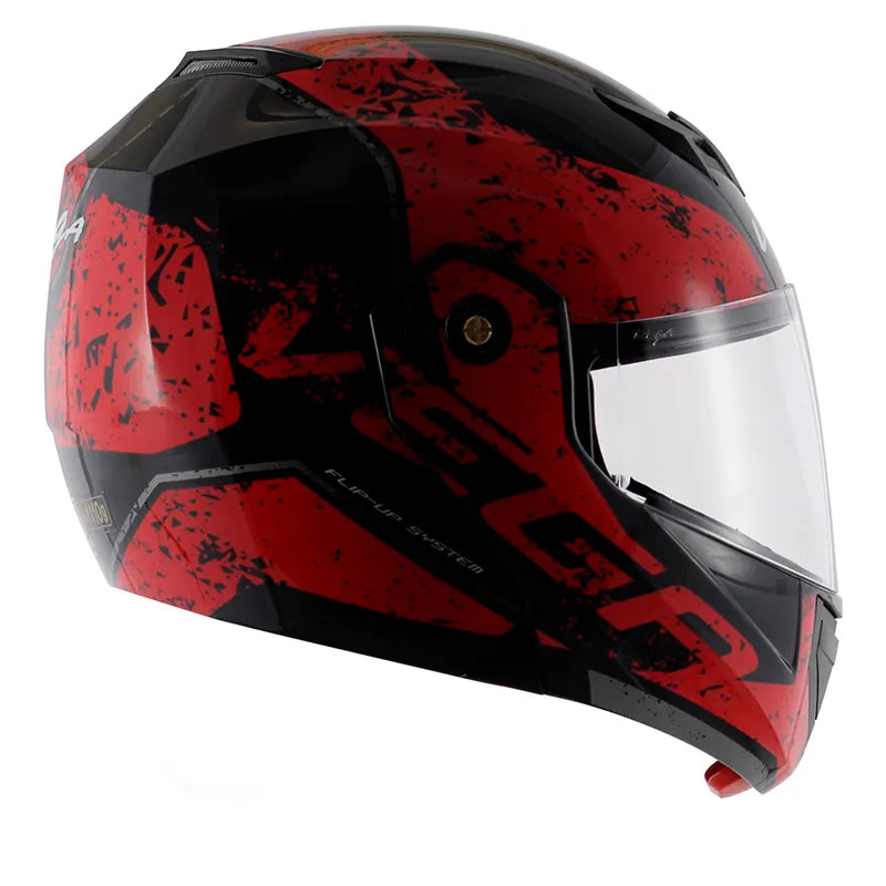 VEGA Crux Dx Victor Black Red Full Face Helmet