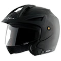 VEGA Crux Open Face Black Half Face Helmet