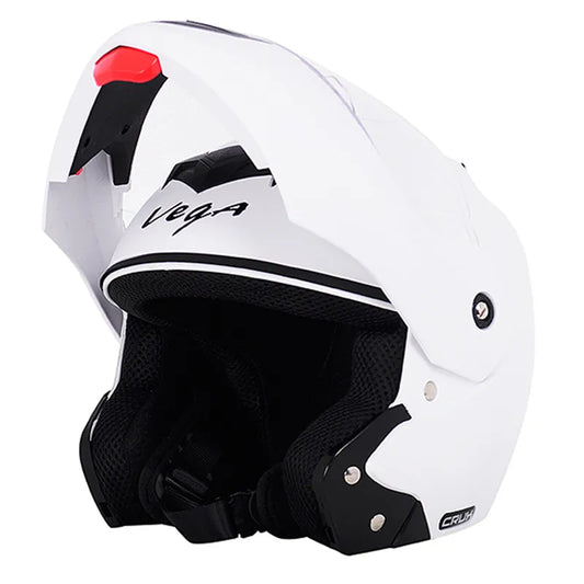 VEGA Crux White Full Face Helmet