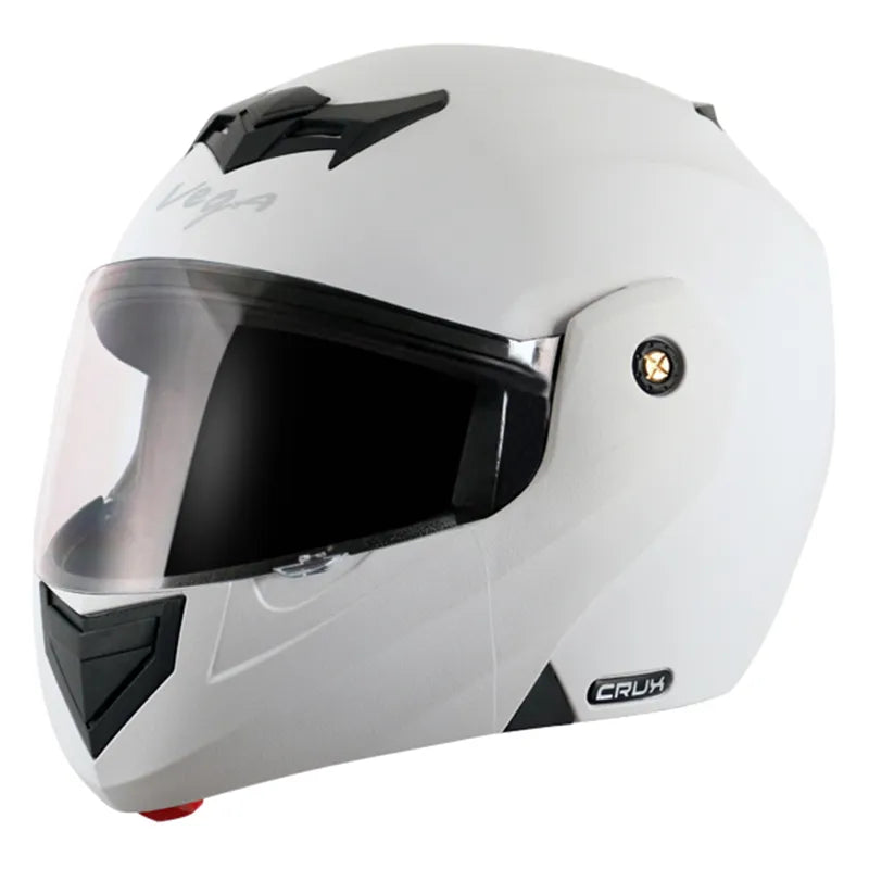VEGA Crux White Full Face Helmet