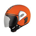 STUDDS Cub 07 Orange Half Face Helmet