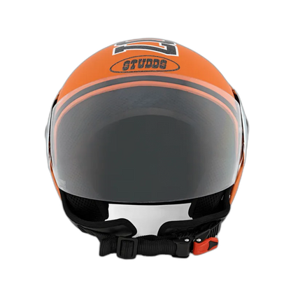 STUDDS Cub 07 Orange Half Face Helmet