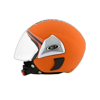 STUDDS Cub 07 Orange Half Face Helmet