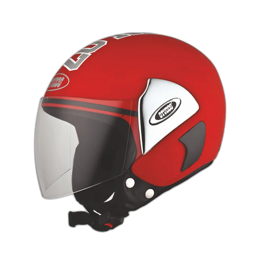 STUDDS Cub 07 Red Half Face Helmet