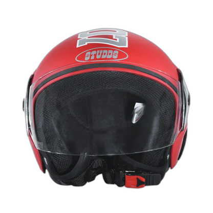 STUDDS Cub 07 Red Half Face Helmet