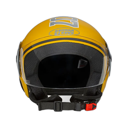 STUDDS Cub 07 Yellow Half Face Helmet