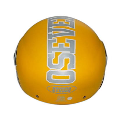 STUDDS Cub 07 Yellow Half Face Helmet