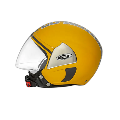 STUDDS Cub 07 Yellow Half Face Helmet