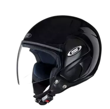 STUDDS Cub Black Half Face Helmet