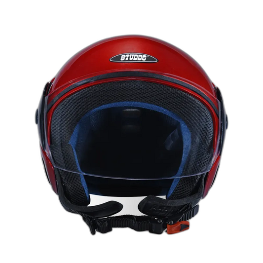 STUDDS Cub Cherry Red Half Face Helmet