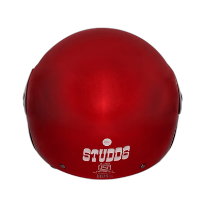 STUDDS Cub Cherry Red Half Face Helmet