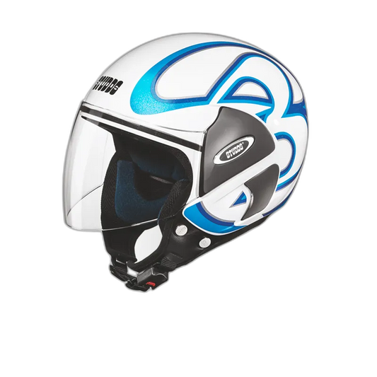 STUDDS Cub D3 White N1 Half Face Helmet