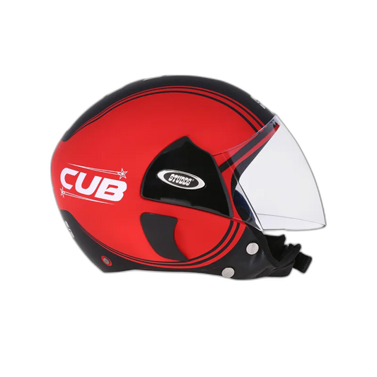 STUDDS Cub D4 Matt Red N9 Half Face Helmet