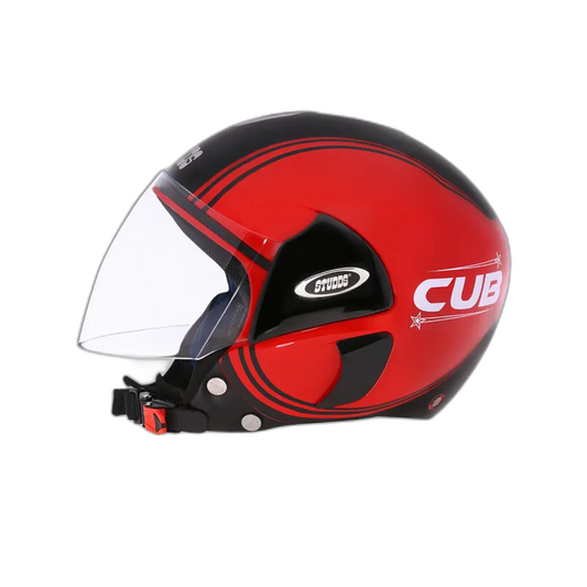 STUDDS Cub D4 Red N9 Half Face Helmet