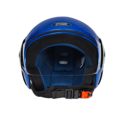 STUDDS Cub Flame Blue Half Face Helmet