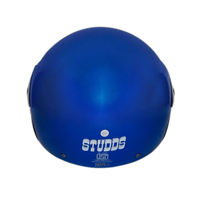 STUDDS Cub Flame Blue Half Face Helmet