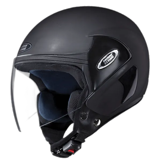STUDDS Cub Matt Black Half Face Helmet