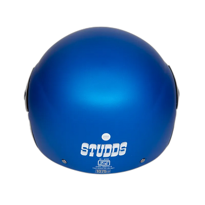 STUDDS Cub Matt Blue Half Face Helmet