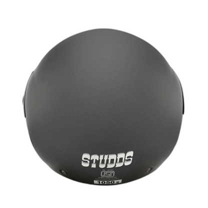 STUDDS Cub Matt Gun Grey Half Face Helmet