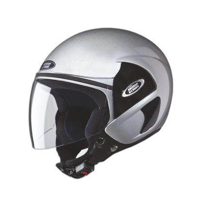 STUDDS Cub Silver Grey Half Face Helmet
