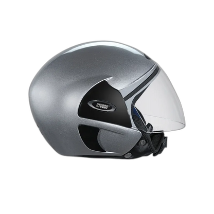 STUDDS Cub Silver Grey Half Face Helmet