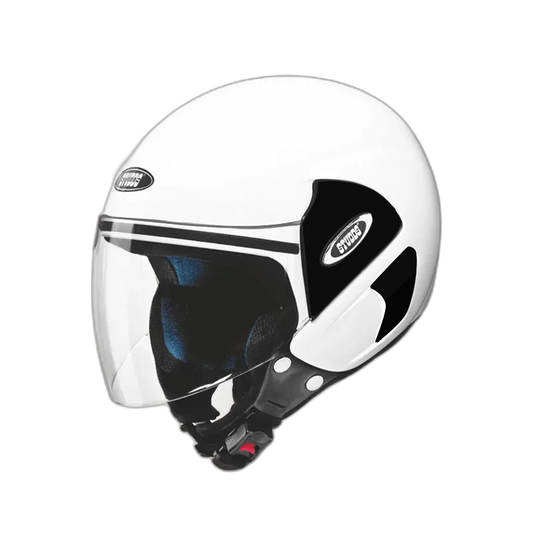 STUDDS Cub White Half Face Helmet