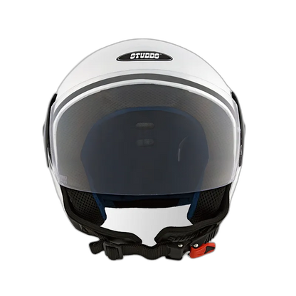 STUDDS Cub White Half Face Helmet
