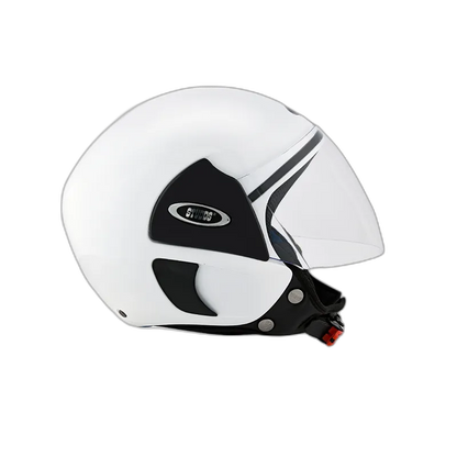 STUDDS Cub White Half Face Helmet