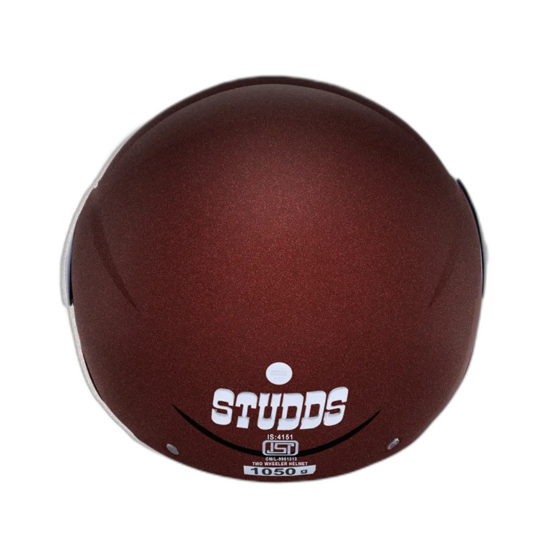 STUDDS Cub Wine Red Half Face Helmet