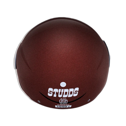 STUDDS Cub Wine Red Half Face Helmet