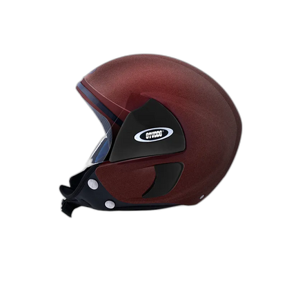 STUDDS Cub Wine Red Half Face Helmet
