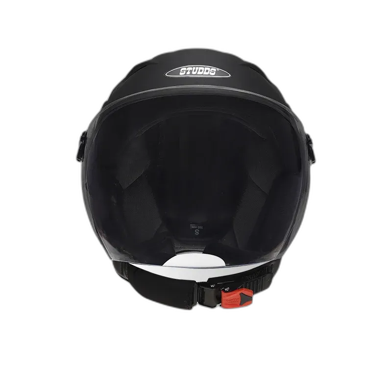STUDDS Dame Matt Black Half Face Helmet