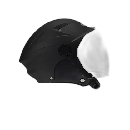 STUDDS Dame Matt Black Half Face Helmet