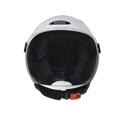 STUDDS Dame White Half Face Helmet