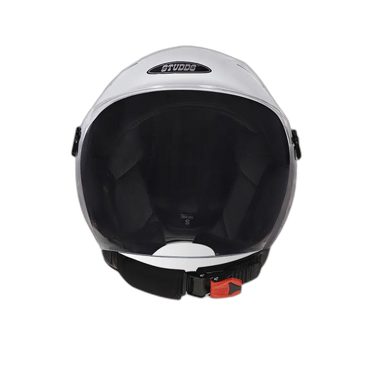 STUDDS Dame White Half Face Helmet