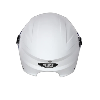 STUDDS Dame White Half Face Helmet