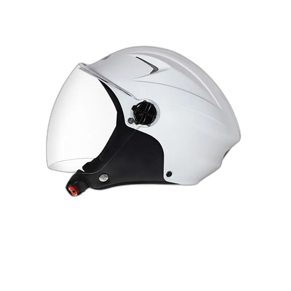 STUDDS Dame White Half Face Helmet