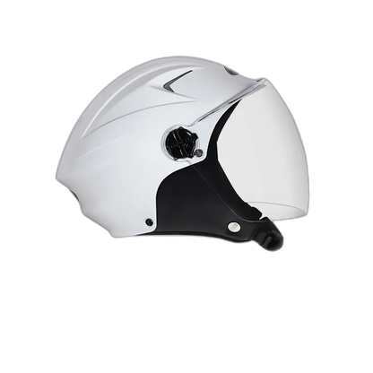 STUDDS Dame White Half Face Helmet
