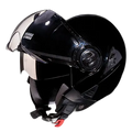 STUDDS Downtown Black Fu Flip Up Helmet