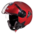 STUDDS Downtown Cherry Red Half Face Helmet