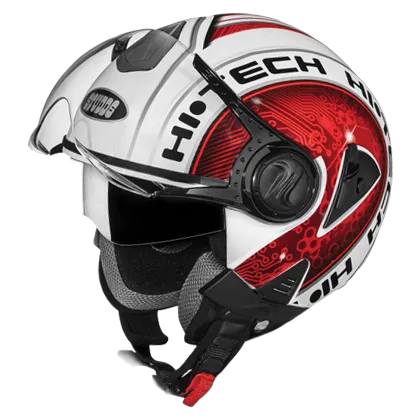 STUDDS Downtown D2 White N2 Half Face Helmet