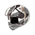 STUDDS Downtown D3 White N4 Fu Flip Up Helmet