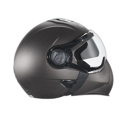STUDDS Downtown Gun Grey Fu Flip Up Helmet