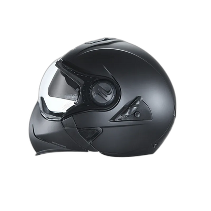 STUDDS Downtown Matt Black Fu Flip Up Helmet