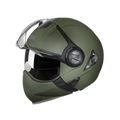 STUDDS Downtown Military Green Fu Flip Up Helmet
