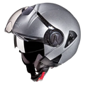 STUDDS Downtown Silver Grey Half Face Helmet